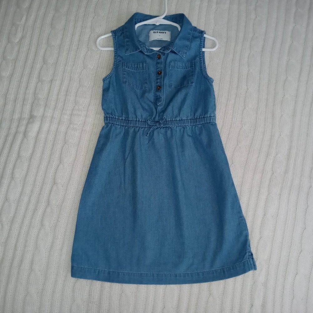 Little girls denim dress sz 5t